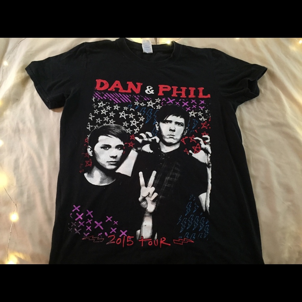 Dan and Phil 2015 UK Tour Shirt Merch